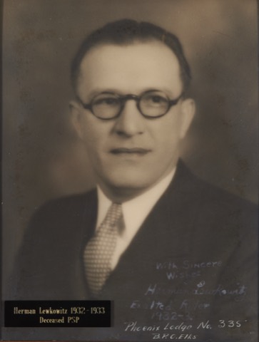Herman Lewkowitz, Exalted Ruler 1932-33