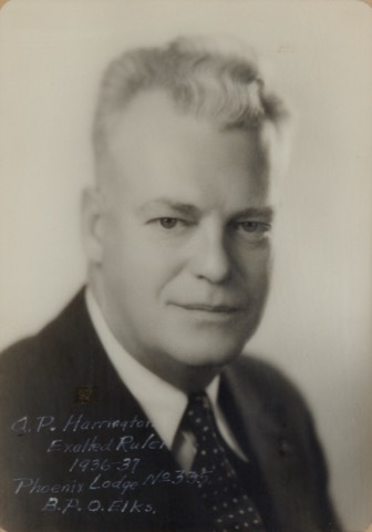 A.P. Harrington, Exalted Ruler 1936-37