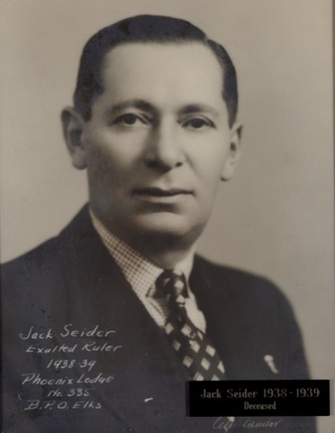 Jack Seider, Exalted Ruler 1938-39