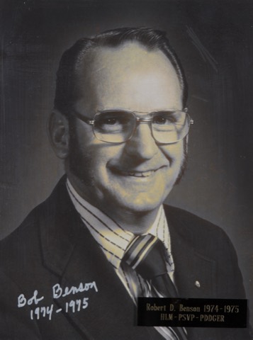 Robert D. Benson, Exalted Ruler 1974-75