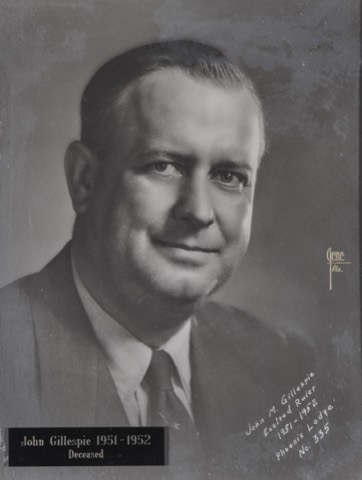 John M. Gillespie, Exalted Ruler 1951-52