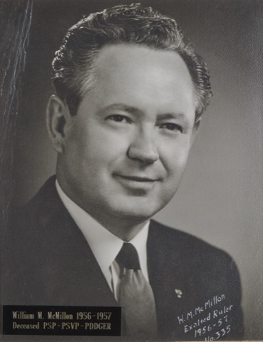 William M. McMillon, Exalted Ruler 1956-57