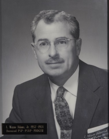 L. Wayne Adams, Jr., Exalted Ruler 1957-58