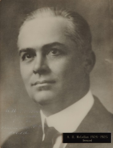 A. H. McLellan, Exalted Ruler 1924-25